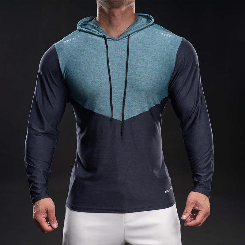 Herren Funktionelles Langarm-Hoodie für Training mit Stretch und Atmungsaktivität Drune