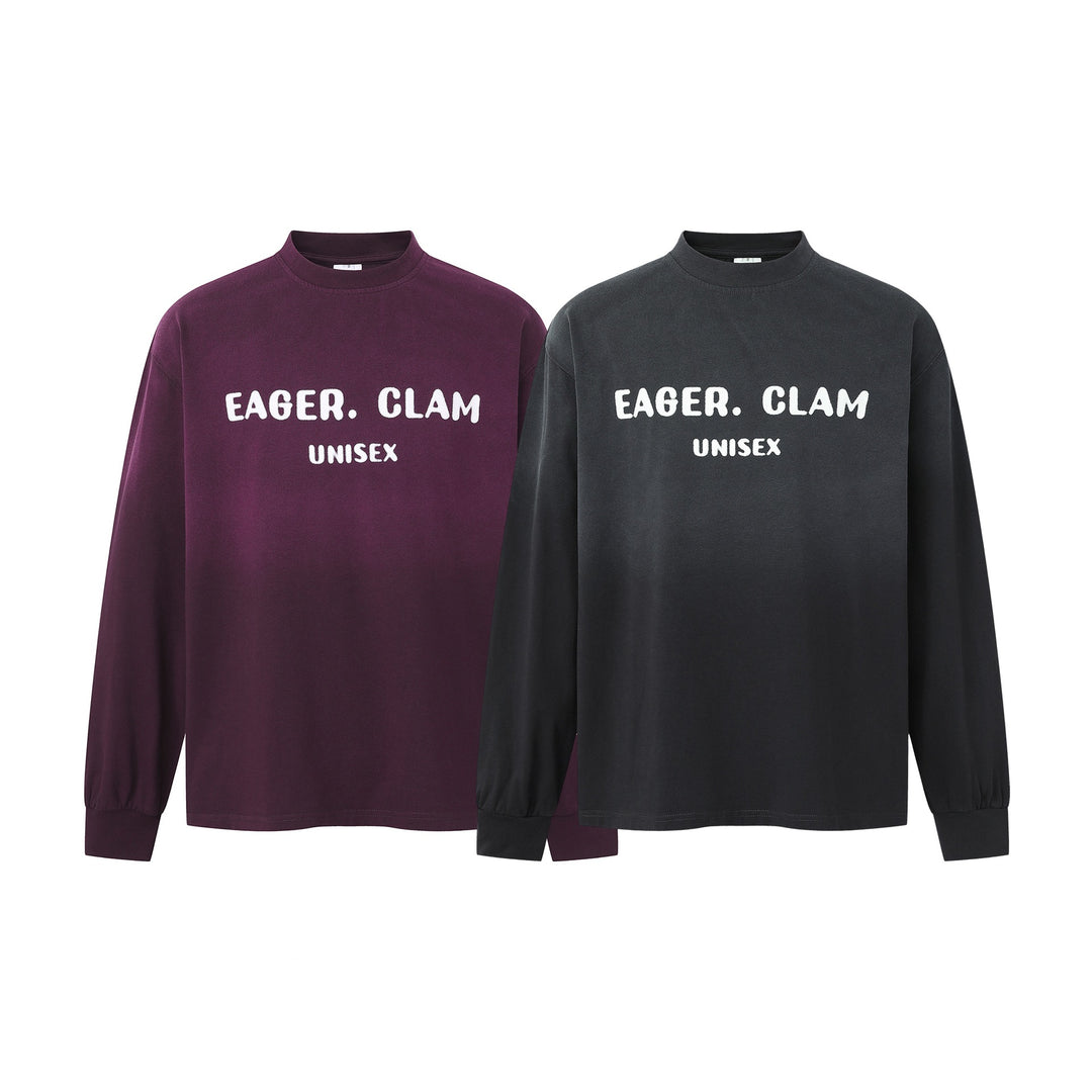 Unisex Oversize-Sweatshirt mit Mockkragen und Statement-Print Drune