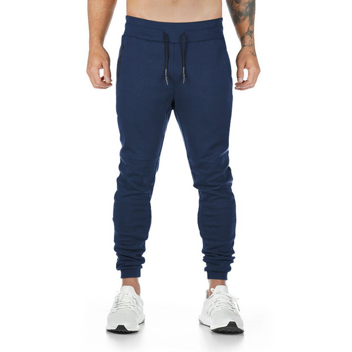 Herren Tapered-Sweat-Jogger mit Knie‑Paneel, verdeckten Reißverschlusstaschen & Komfortbund Drune