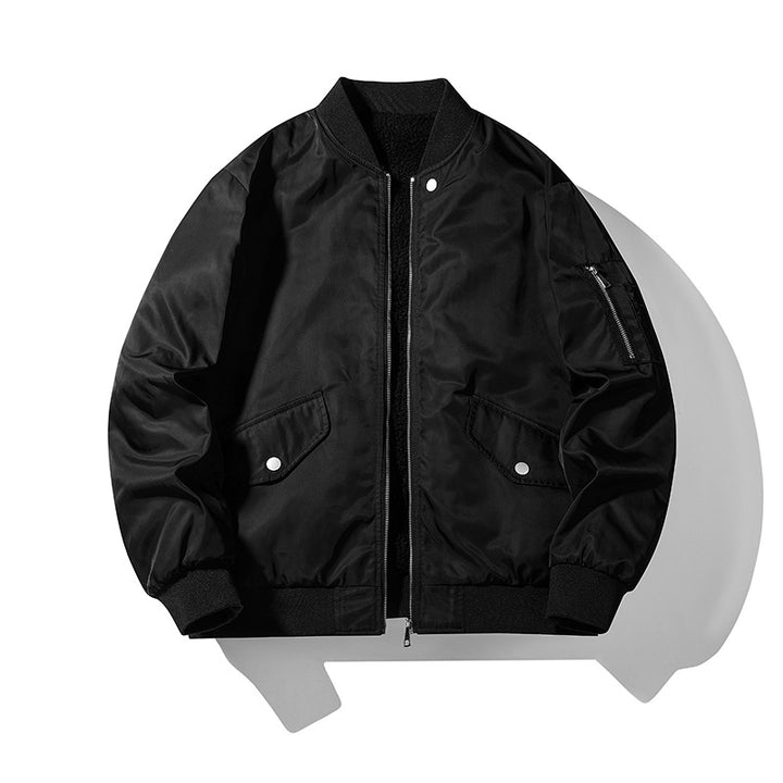Herren  isolierte boxy Bomberjacke mit Klappenhandtaschen und gerippten Details Drune