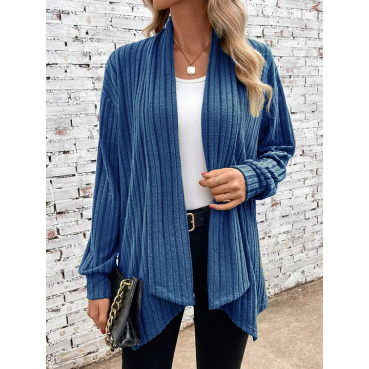 Damen lässige Strickjacke mit offenem Schnitt Drune