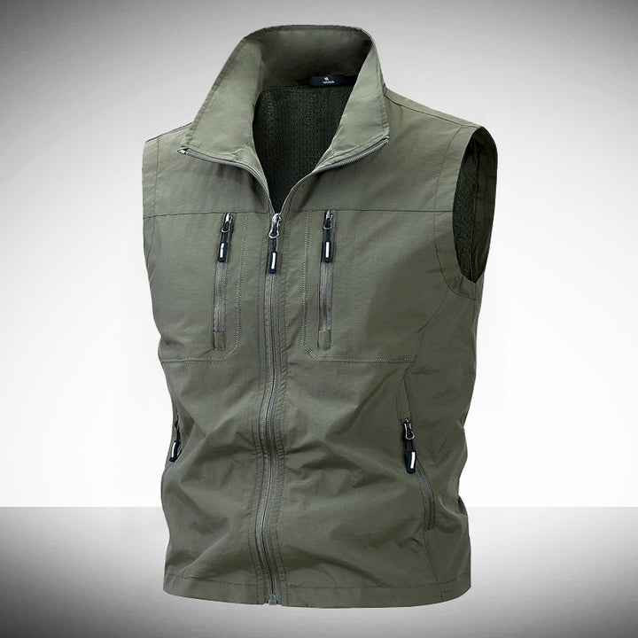 Herren Leichte Outdoor-Weste mit praktischen Taschen Drune