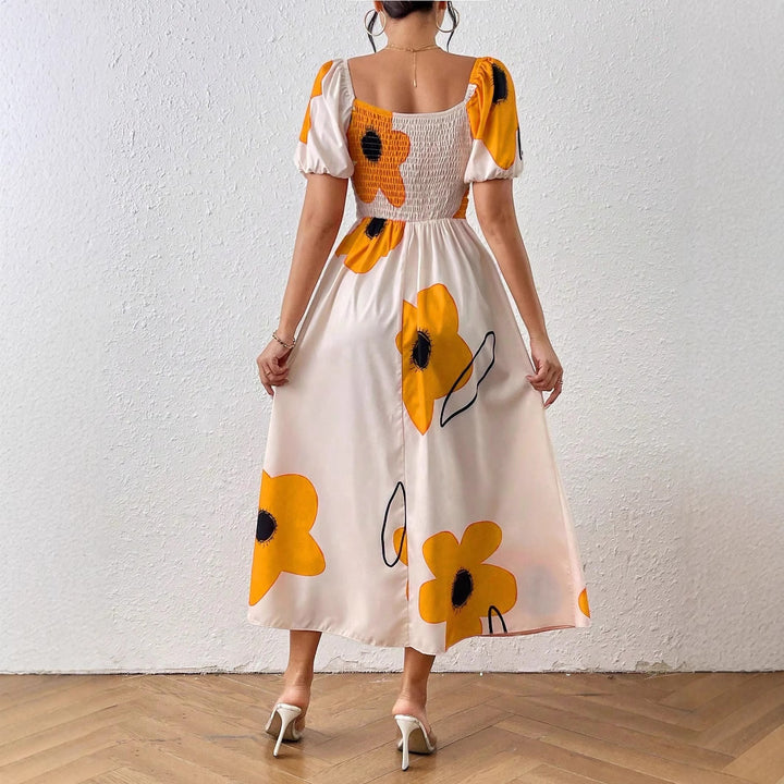 Damen Blütenverziertes Sommerkleid Drune
