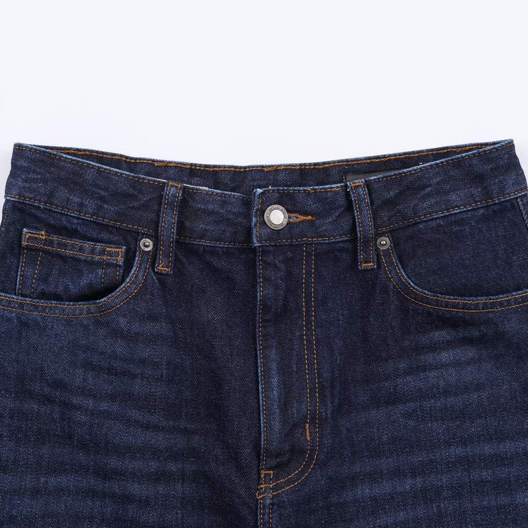 Damen High-Waist Balloon-Jeans mit weitem Oberschenkel und zulaufendem Saum Drune