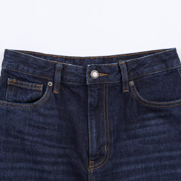 Damen High-Waist Balloon-Jeans mit weitem Oberschenkel und zulaufendem Saum Drune