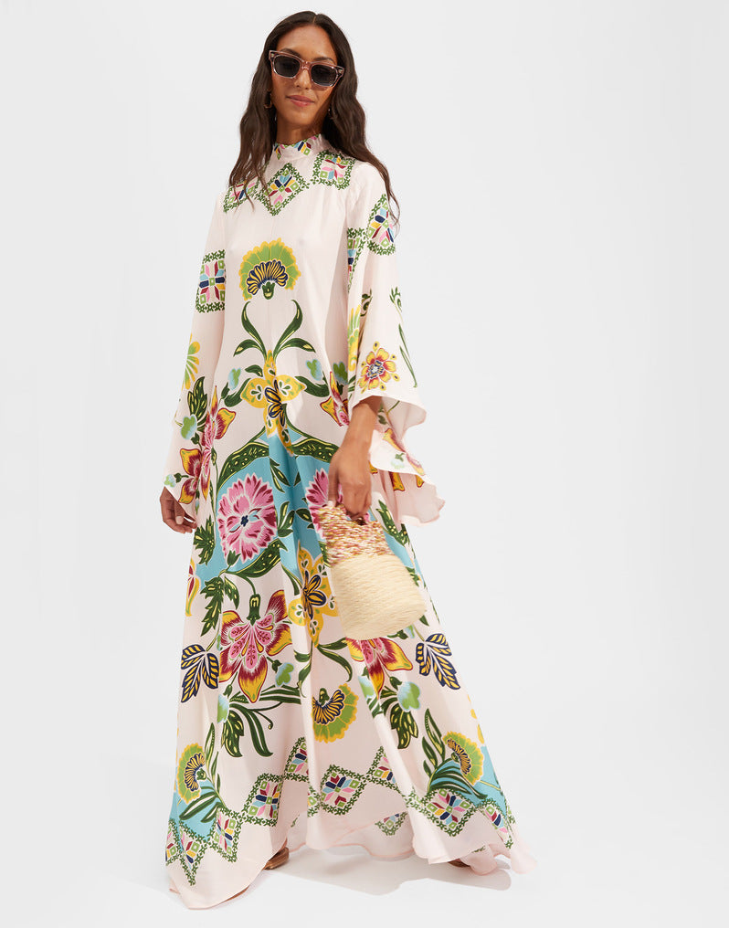 Drune | Bedrucktes Dreiviertelarmkleid