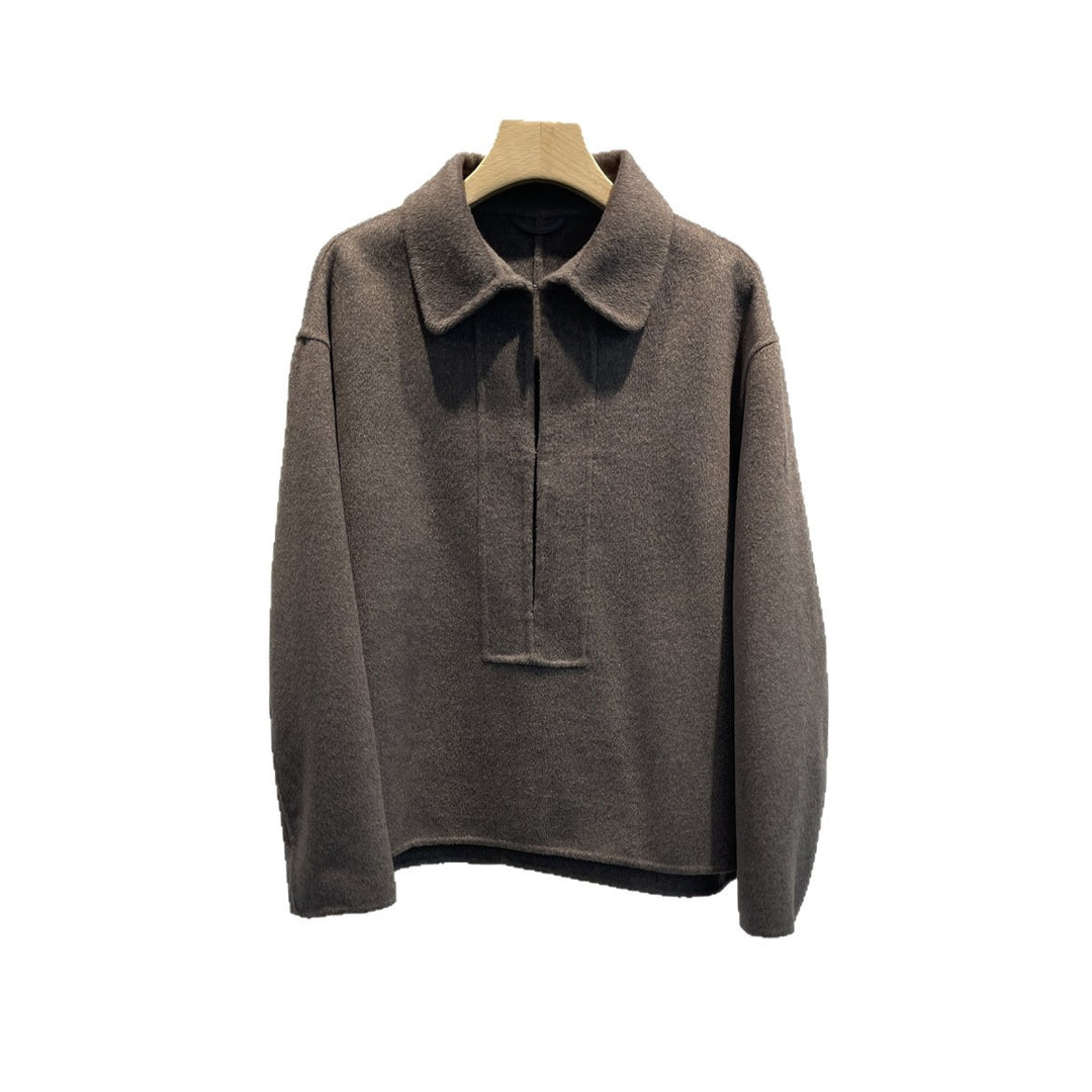 Damen Stylischer Halbzip Pullover Drune