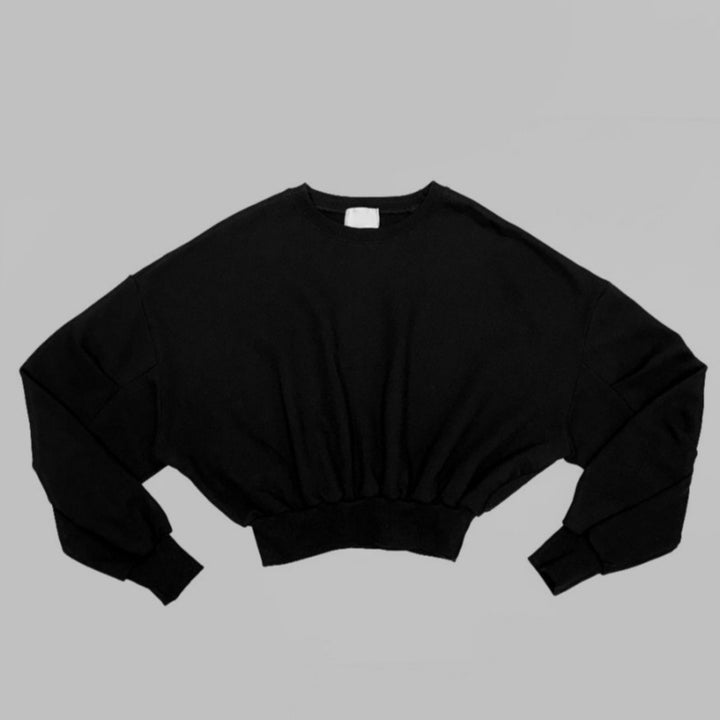 Damen lässiger Cropped Sweater Drune