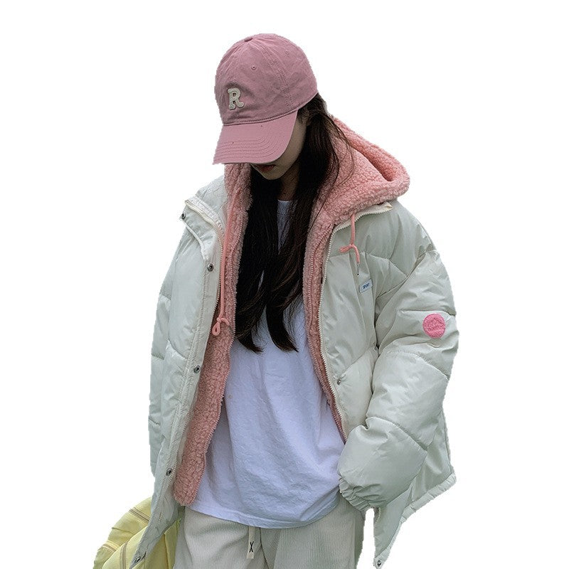 Damen Winterjacke mit wendbarem Fleecefutter und sportlichem Design Drune