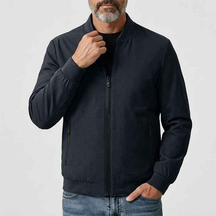 Herren Sportliche Übergangsjacke mit hohem Kragen und seitlichen Reißverschlusstaschen Drune 1788242364