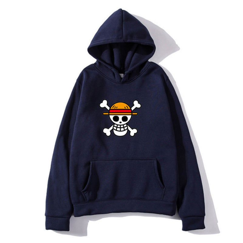 Damen Kapuzenpullover mit kreativem Piratenmotiv und bequemer Passform Drune