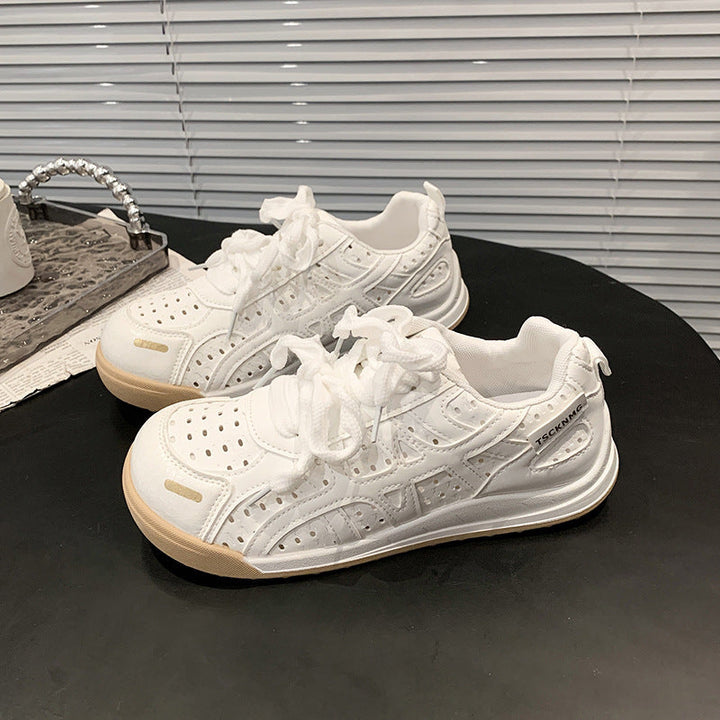 Damen Bequeme Freizeitsneaker mit atmungsaktiver Oberflächenstruktur und flexibler Sohle Drune