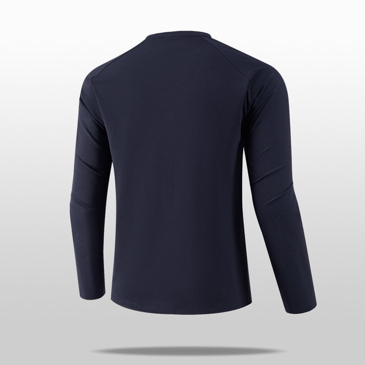 Herren Leichtes Langarm-T-Shirt mit praktischer Brusttasche Drune
