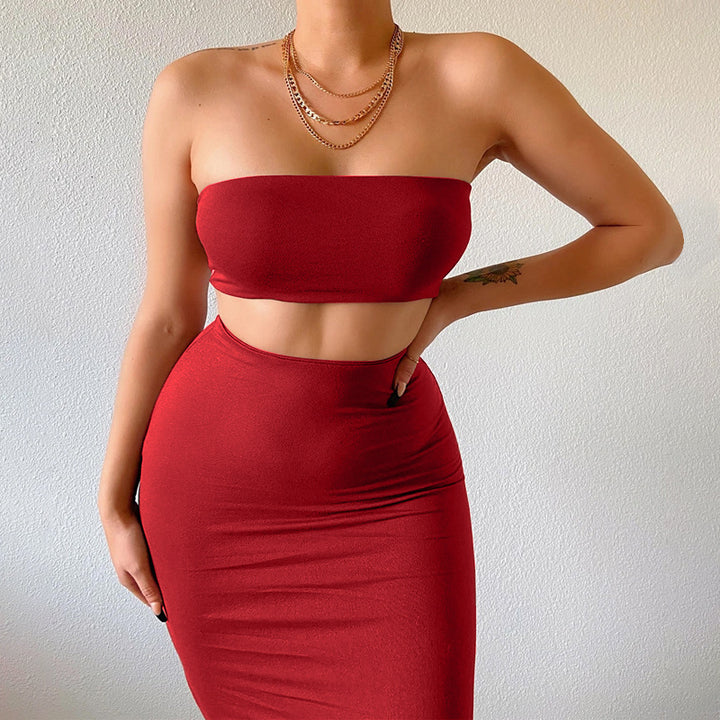 Damen Bandeau Oberteil Drune
