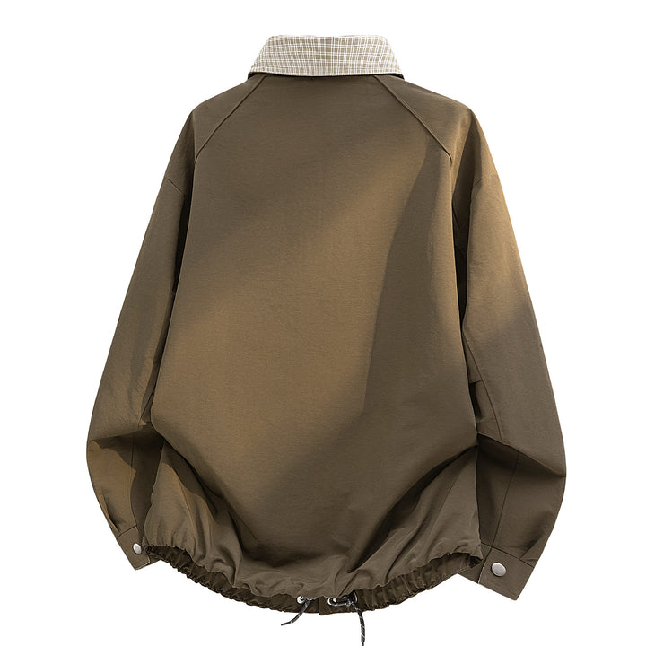 Herren Lässige Übergangsjacke mit Karomuster Drune