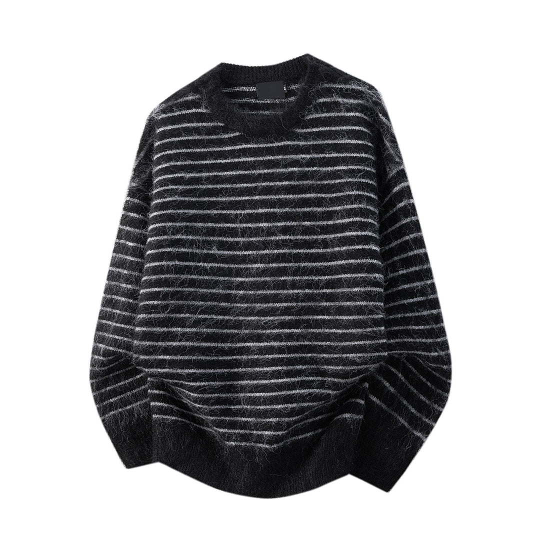 Damen Lässiger Strickpullover mit Streifen Drune