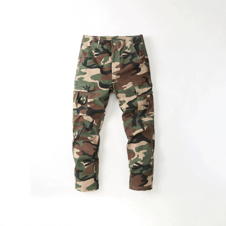 Herren Cargohose mit Tarnmuster und mehreren Utility-Taschen Drune
