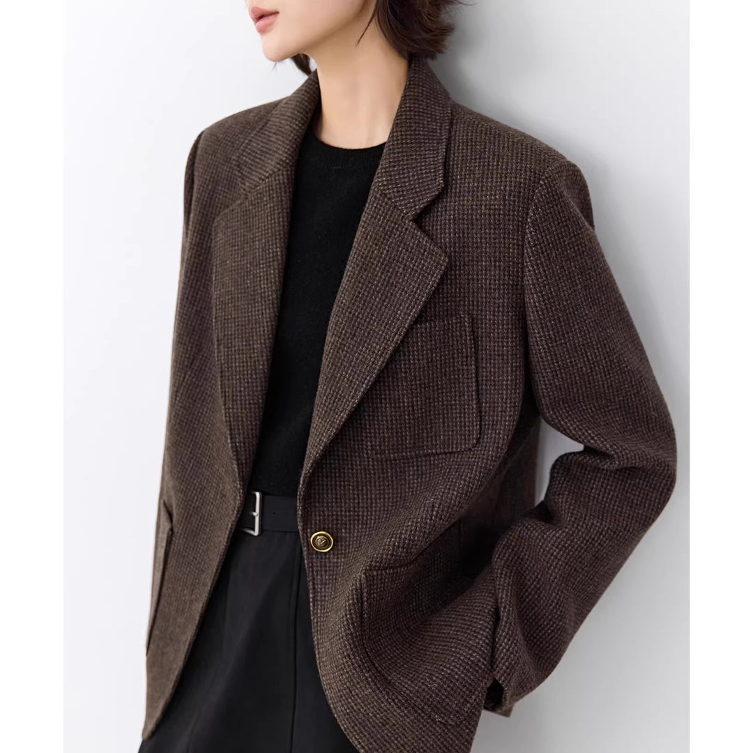 Damen Elegante oversized Jacke mit strukturiertem Design Drune