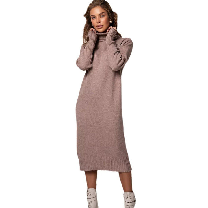 Damen Strickkleid mit rollkragen und lässigem Schnitt Drune