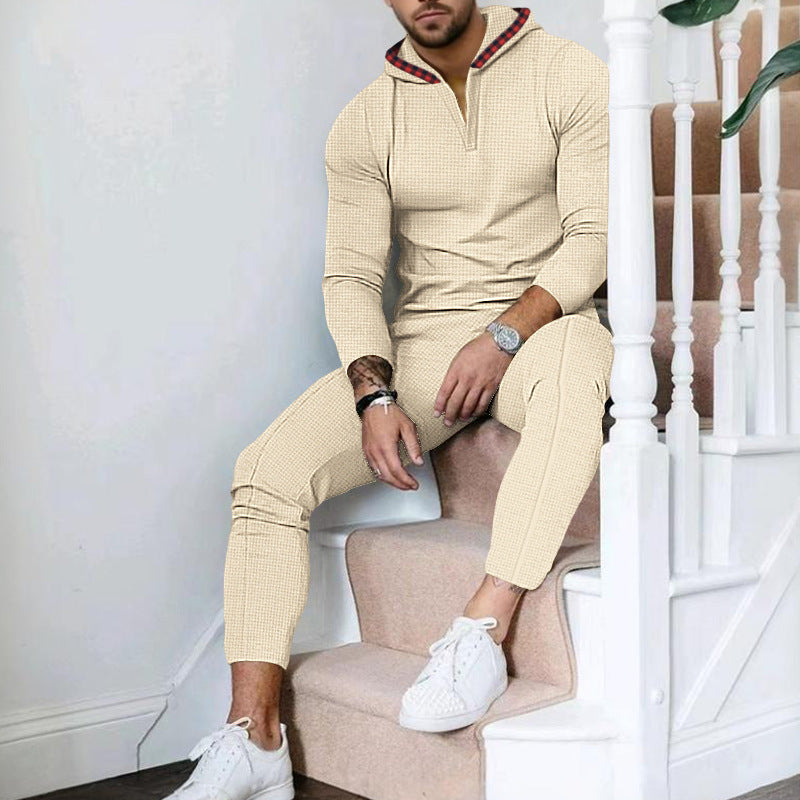 Herren Sportlicher Freizeitanzug mit modernem Kragen und praktischen Taschen Drune