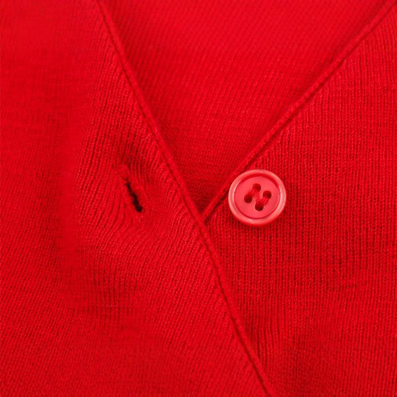 Damen Wickelpullover mit Knopfdetail und modernem Schnitt Drune
