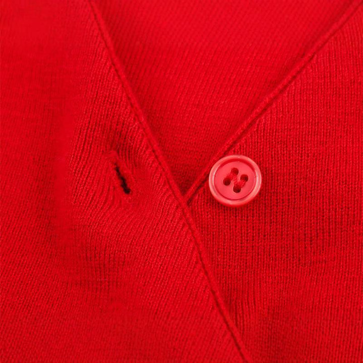 Damen Wickelpullover mit Knopfdetail und modernem Schnitt Drune