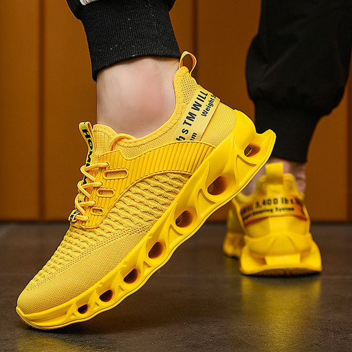 Unisex Performance-Sneaker mit innovativer gelochter Luftsohle und gestricktem Obermaterial Drune