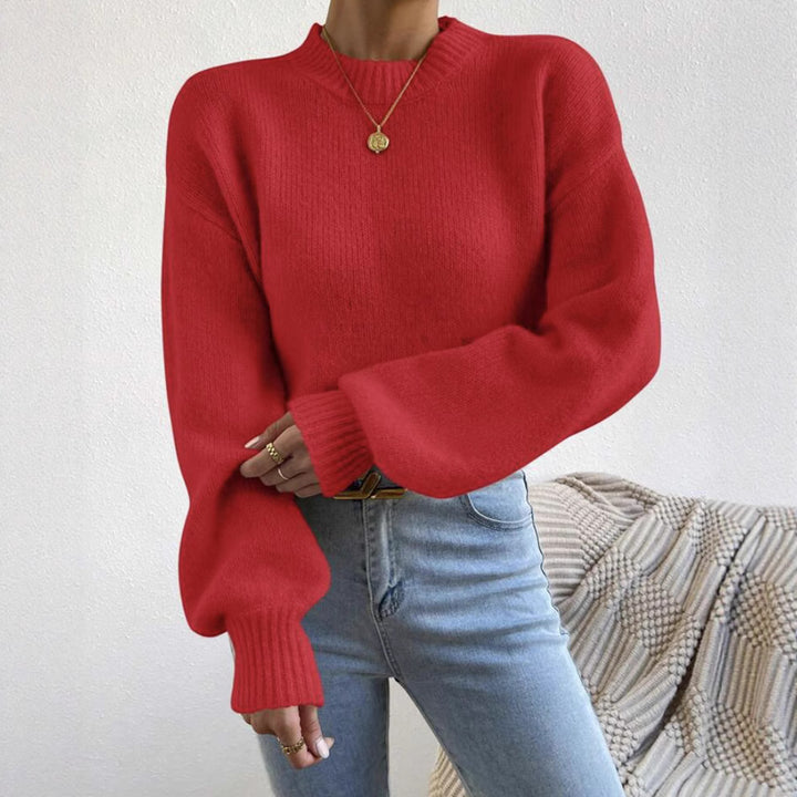 Damen Oversize Feinstrickpullover mit angedeutetem Mohair‑Effekt und verlängerten Rippbündchen Drune