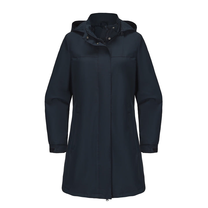 Drune | Lange Wasserdichte Regenjacke Mit Kapuze Für Damen