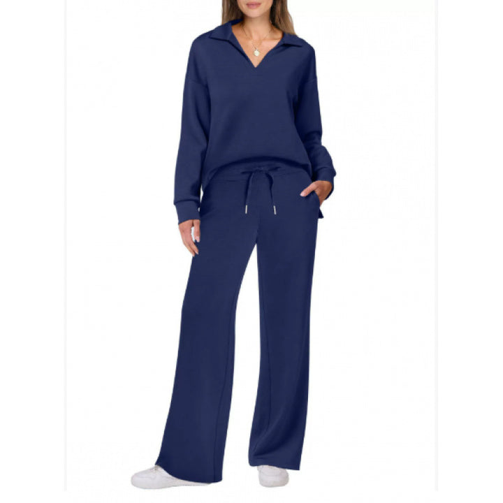 Damen lässiges Sweatshirt und Hose Set Drune