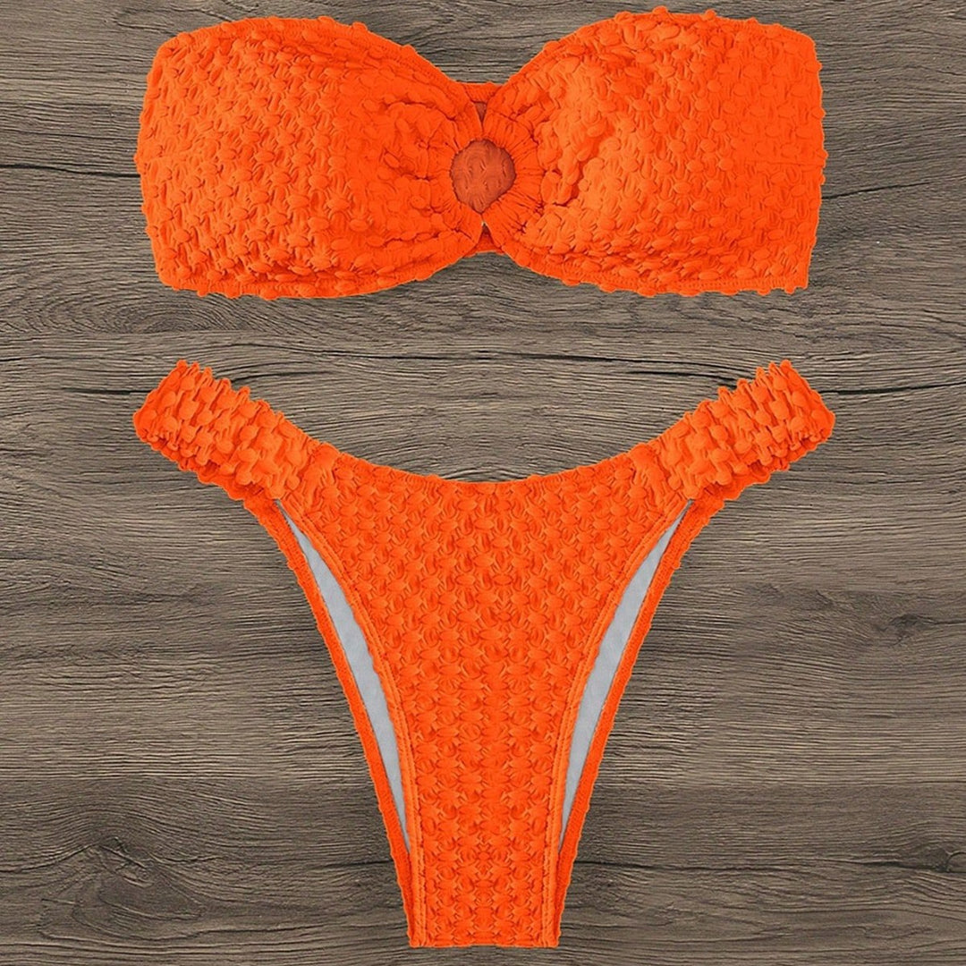 Damen Bandeau-Bikini mit strukturierter Oberfläche und sehr gutem Sitz Drune