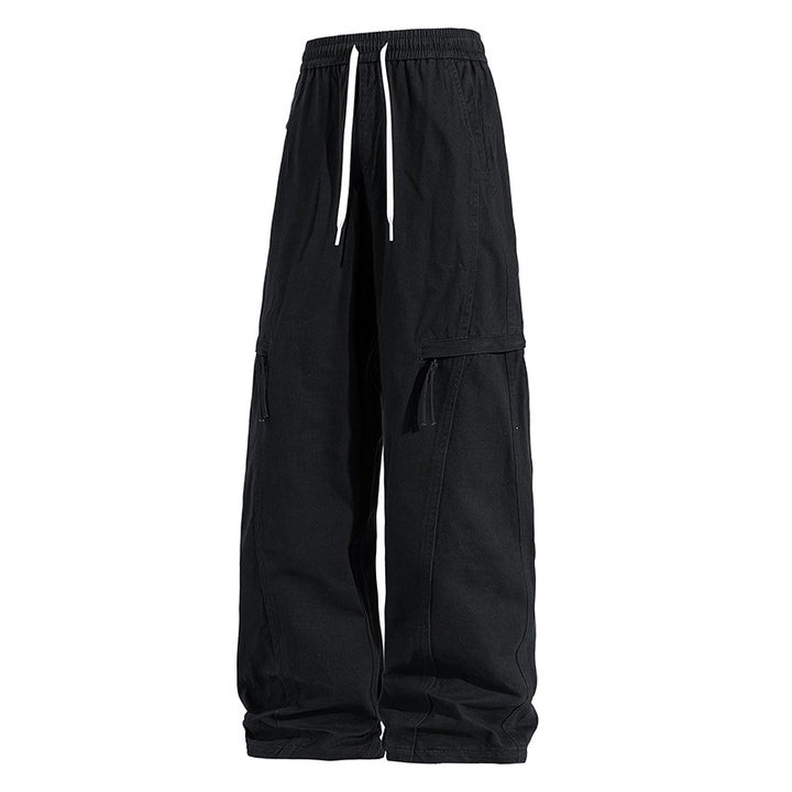 Herren Weite Cargo-Jogginghose im Baggy‑Schnitt mit Kordelbund & Mehrfachtaschen Drune