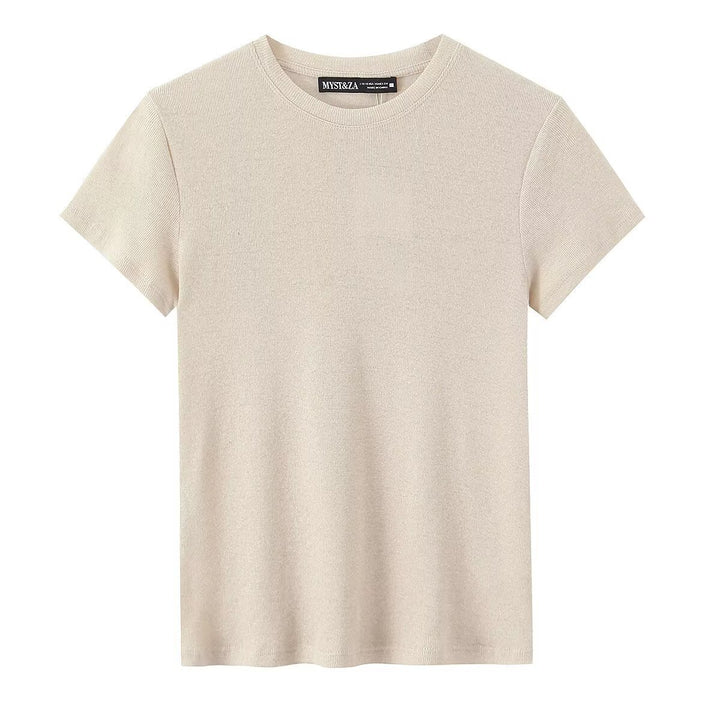 Damen Freizeit T-Shirt aus bio-zertifizierter Baumwolle mit rundem Hals und komfortablem Schnitt Drune
