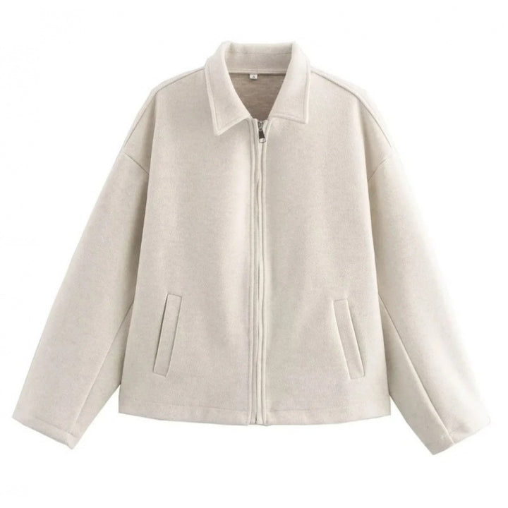 Damen modische Kurzjacke im lässigen Oversize-Stil mit eleganten Details Drune