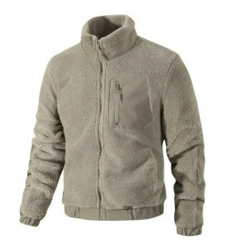 Herren Gemütliche Fleecejacke mit Stehkragen Drune