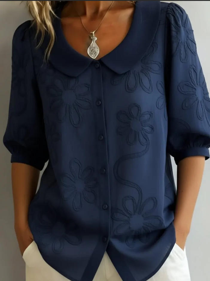 Damen Bluse mit floralem Muster Drune