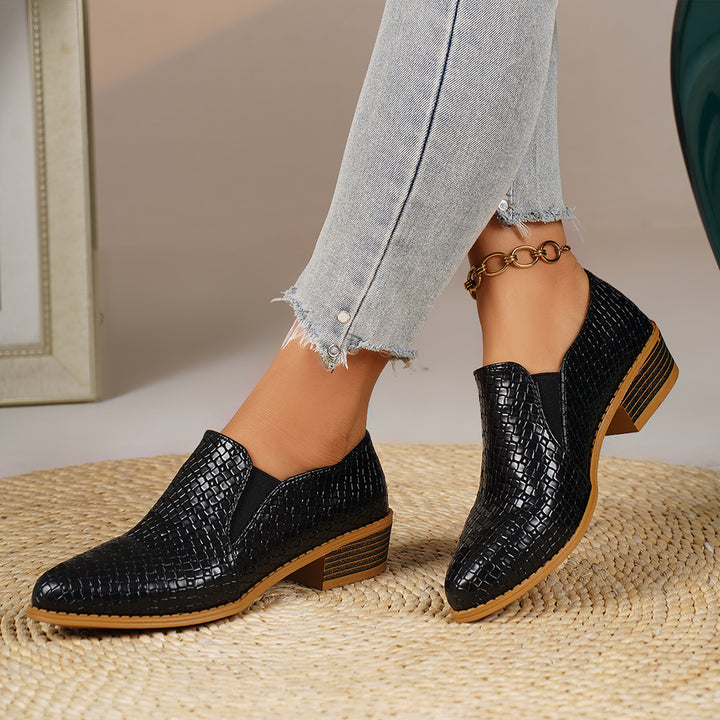Damen Elegante Slipper mit Struktur-Design Drune