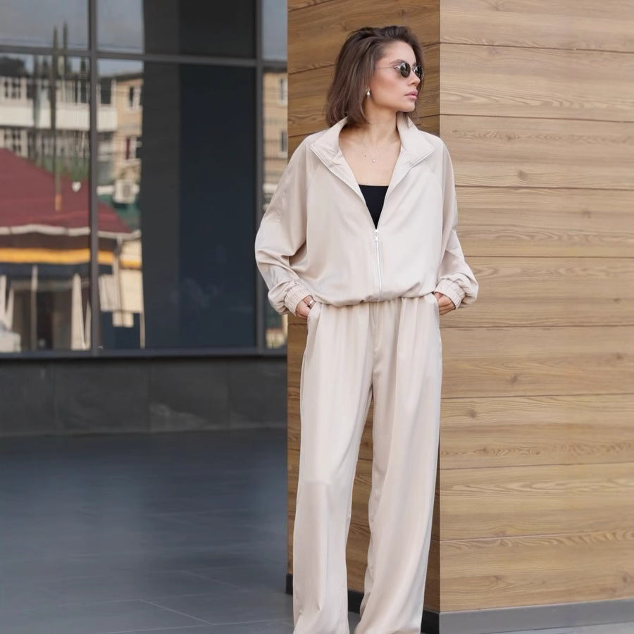 Damen elegantes und lässiges Lounge-Set mit weitem Schnitt Drune