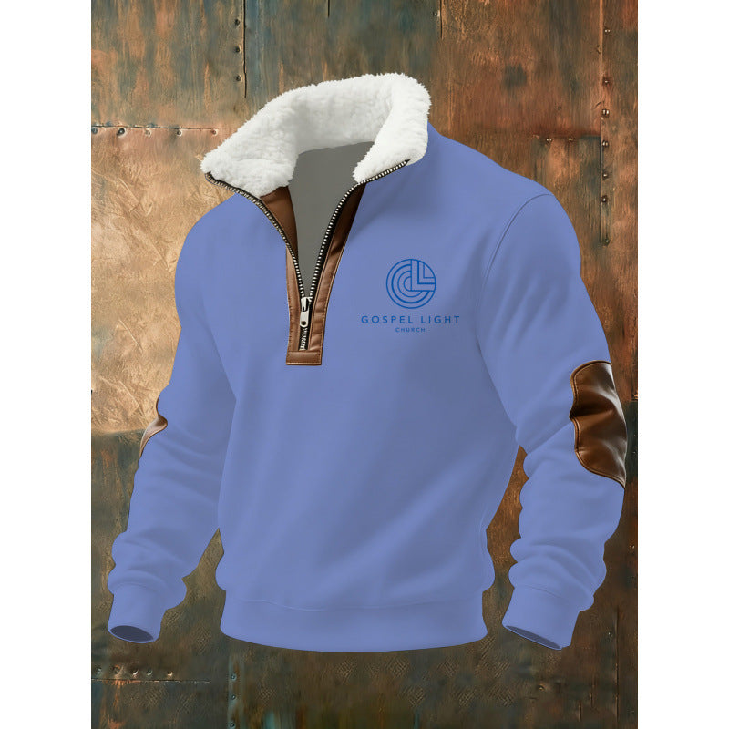 Herren Klassischer Kapuzenpullover mit Fleece-Detail Drune