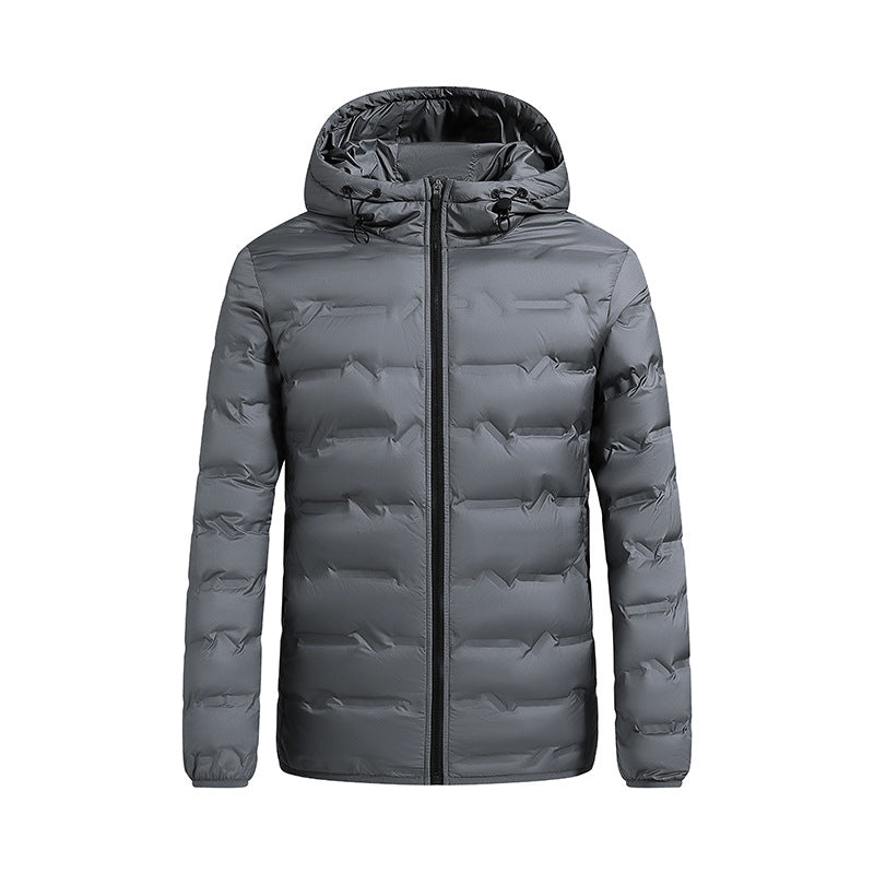 Herren ultraleichte gesteppte Daunenjacke mit Kapuze Drune
