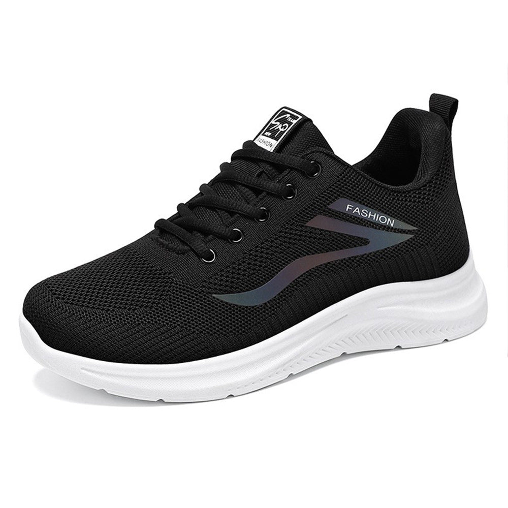 Unisex nan leichte Strickfreizeitsneaker mit gepolsterter Fersenstütze und rutschfester Profilsohle Drune