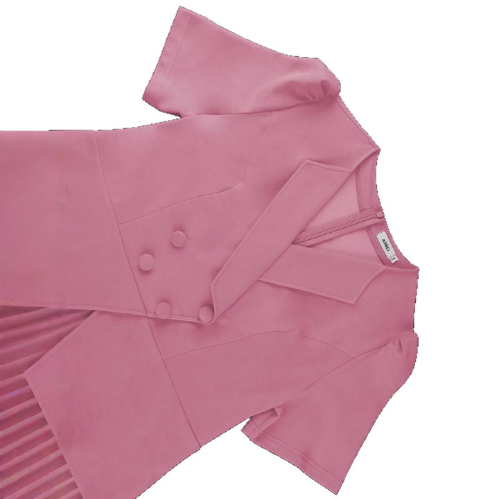 Damen Plissee Kleid mit elegantem Blazer Drune