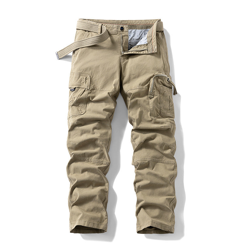 Herren Robuste Utility-Cargohose mit ergonomischen Knieabnähern und integriertem Webgürtel Drune