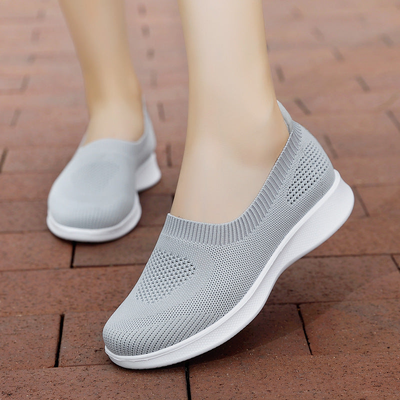 Damen nan nahtloser Slip-On Komfortschuh mit elastischem Maschenobermaterial und federleichter EVA-Laufsohle Drune