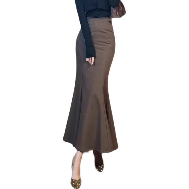 Damen Eleganter Maxirock mit elegantem Schwingdesign Drune