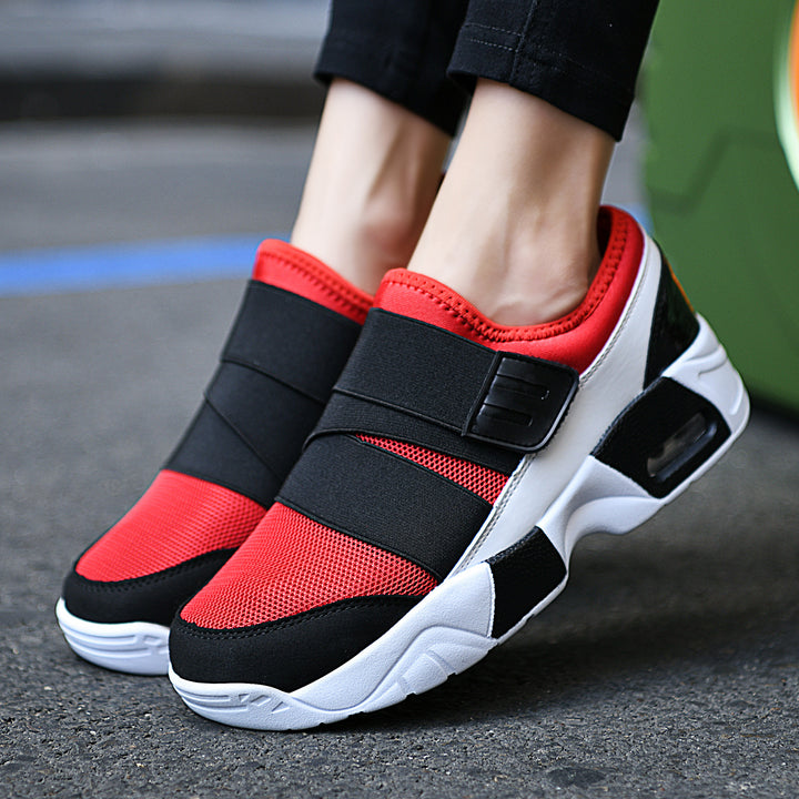 Damen nan Schlupfsneaker mit breitem Elastikriemen, atmungsaktivem Mesh und geformter Dämpfungsohle Drune