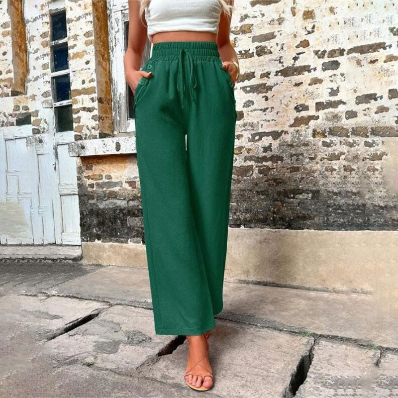 Drune | Farbige Luftige Sommerhosen Damen Mit Weitem Bein Für Frauen