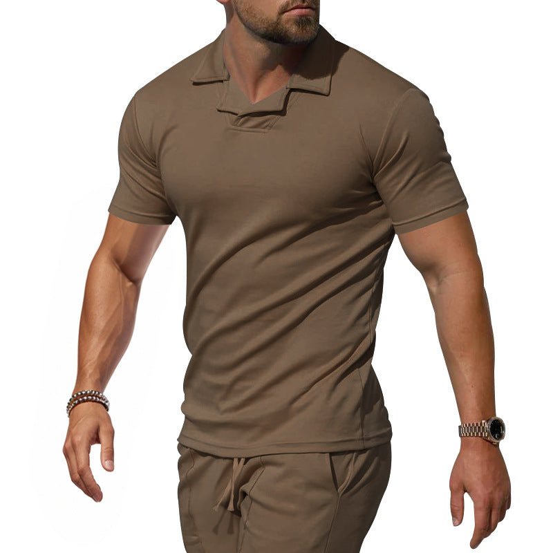 Herren Sportliches Kurzarm-Poloshirt mit innovativem Design und atmungsaktiver Funktion Drune