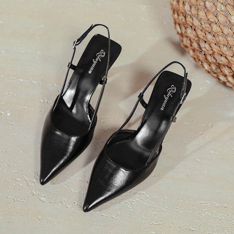 Damen stilvolle Slingback-Pumps mit schmalem Absatz Drune