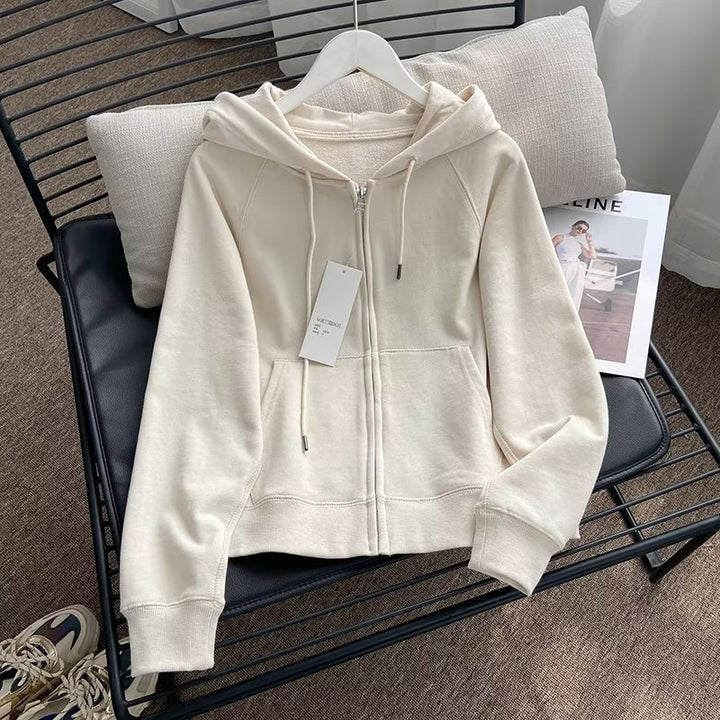 Damen lässige Kapuzenjacke mit sportlichem Schnitt Drune